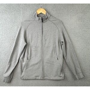 Mizzen Main Proflex Jacket Mens Small Gray Full Zip Lightweight Stretch Golf